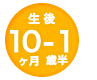 月齢マーク　生後10ヶ月-1歳半