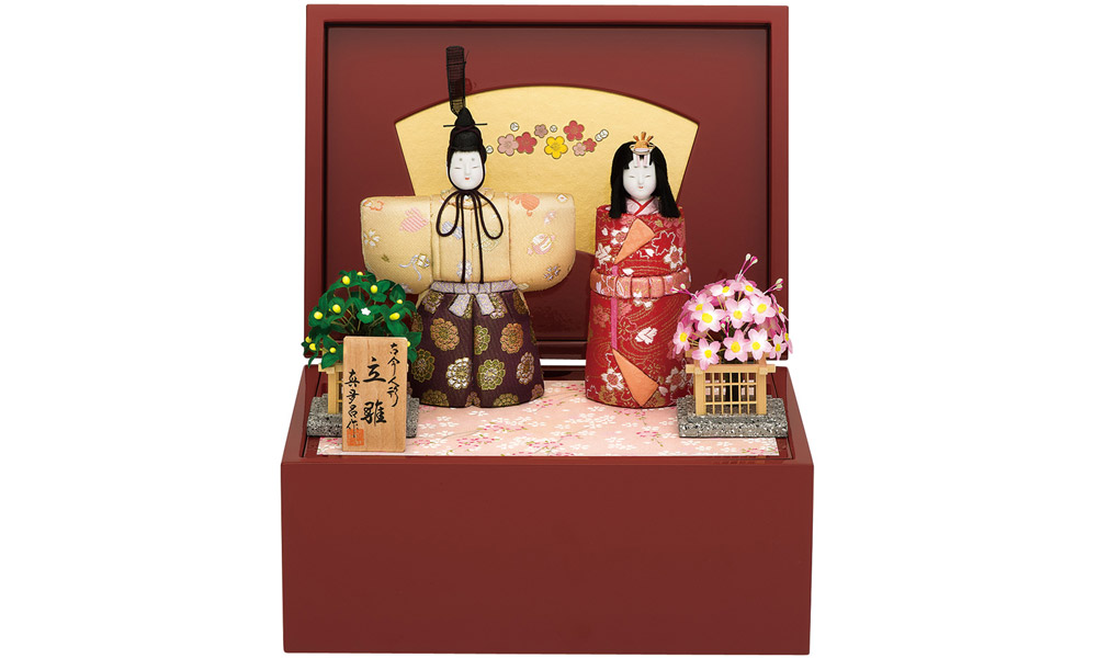 真多呂ひな人形 桜花立雛セット