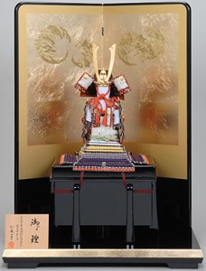 四分の一 紫裾濃鎧飾りセット