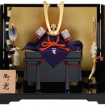 四分の一 赤糸兜飾りセット