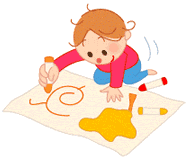 言葉では伝えられない、表現できない思いも、なぐり描きをすることや粘土で遊ぶことで表せるかもしれませんね。ママは思いっきり絵が描けるように準備をしてあげましょう。 生後2歳7ヶ月 子どもの成長