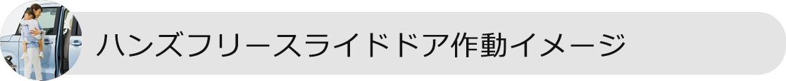 ハンズフリースライドドア作動イメージ