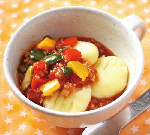米粉ニョッキ 仲良し給食メニュー