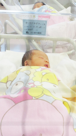 窓越しに見えた可愛い我が子 窓越しに見えた可愛い我が子