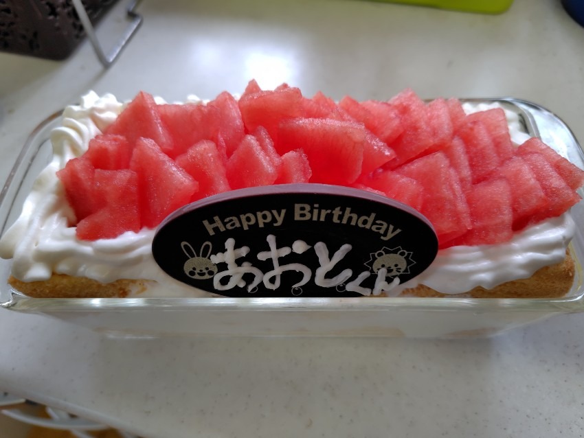 子供の誕生日ケーキ