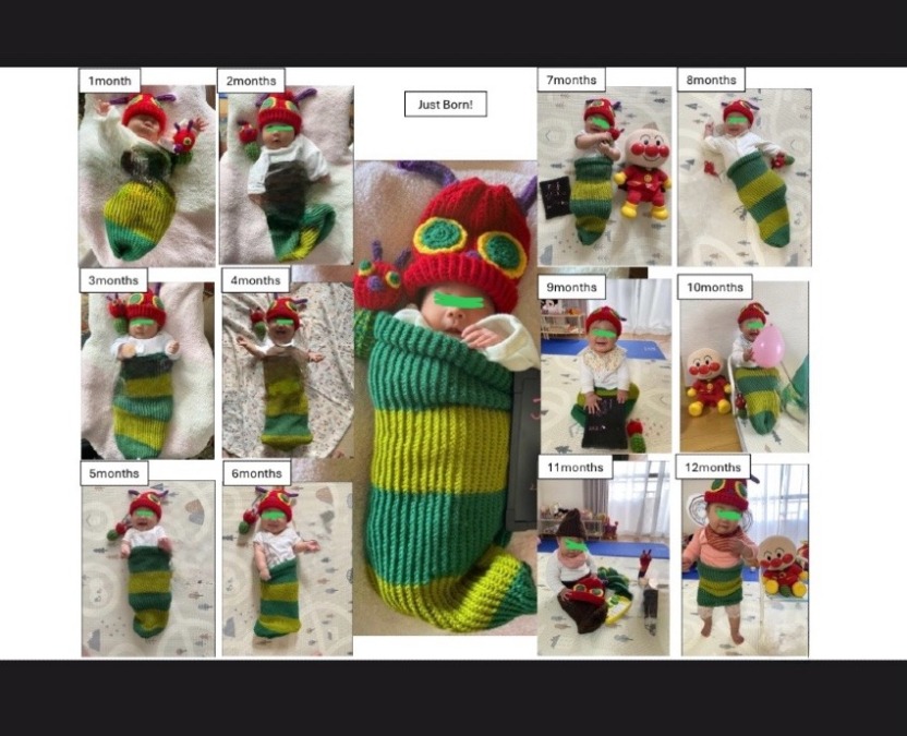 はらぺこあおむし月齢フォト