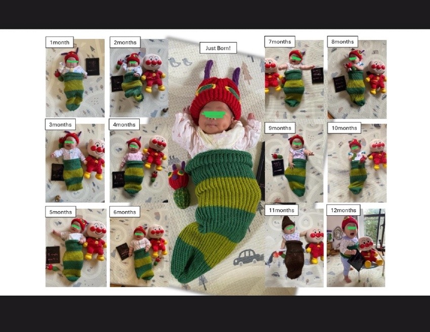 はらぺこあおむし月齢フォト2