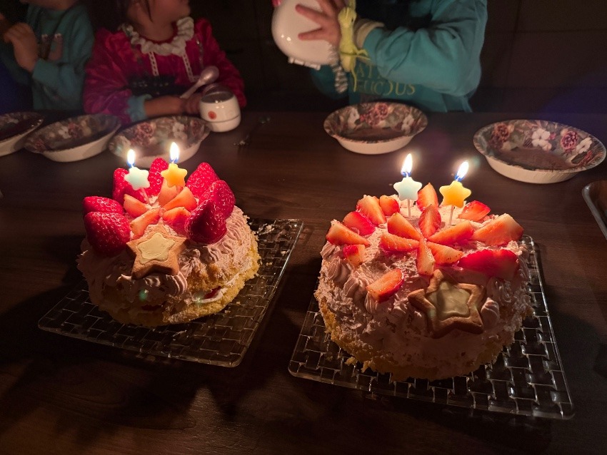 初めての共同作業🎂