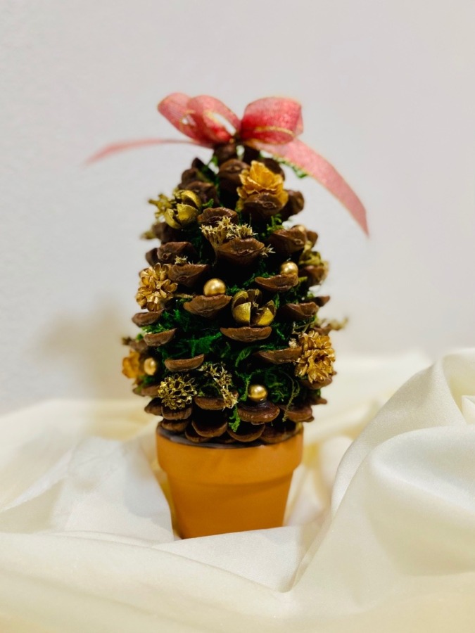 松ぼっくりのクリスマスツリー🎄