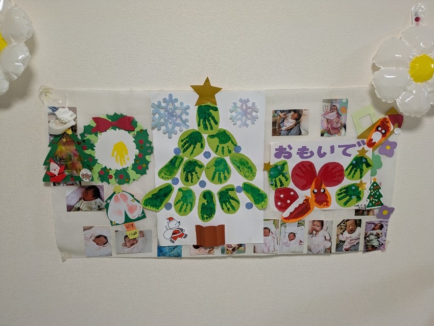 クリスマス壁面