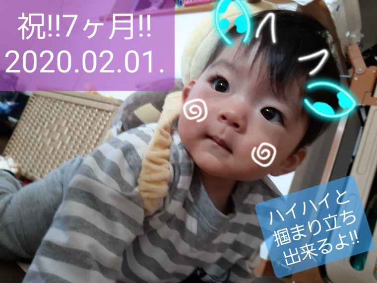 7ヶ月❤️ ID:10525 生後0歳7ヶ月（217日目）の写真