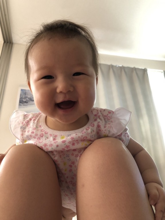 笑顔 ID:10155 生後0歳4ヶ月（147日目）の写真
