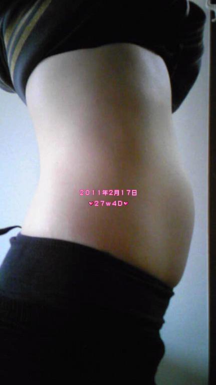 ２７w４dのお腹 ７ヶ月 日記 みこリン さんのブログ 妊娠 出産 育児に関する総合情報サイト ベビカム