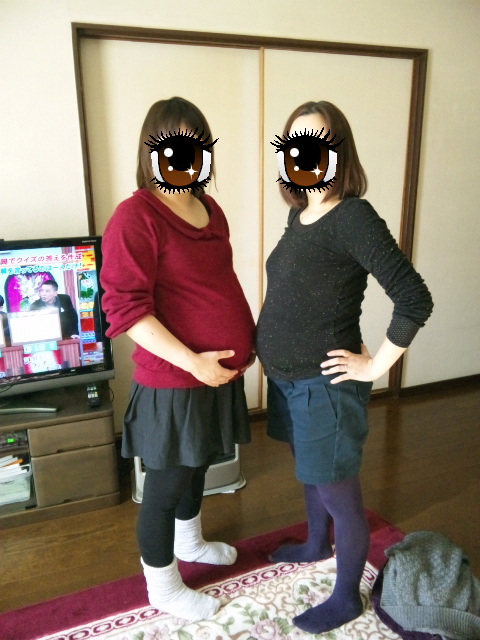 33w1d お腹の大きさ比べ 日記 花音 さんのブログ 妊娠 出産 育児に関する総合情報サイト ベビカム