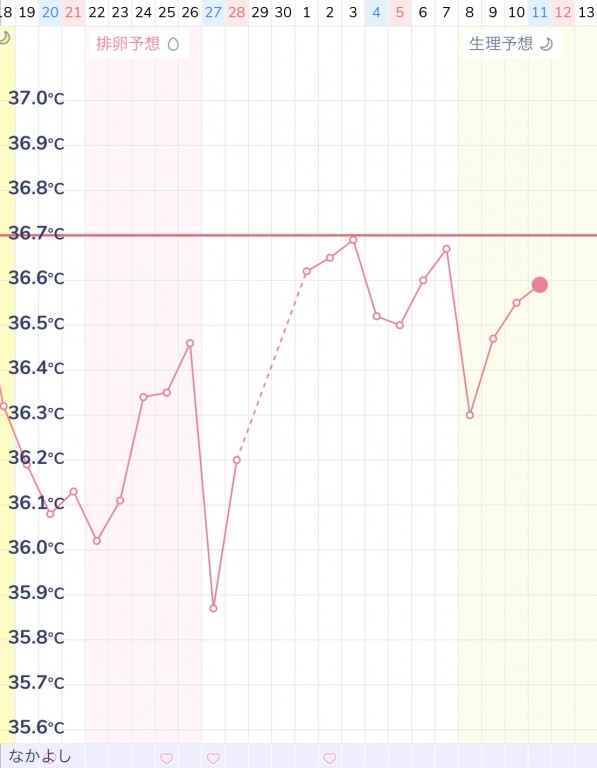 基礎 ブログ 妊娠 体温