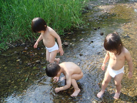 川遊び　はだか 川遊び』｜日記｜さーchan◇さんのブログ｜妊娠・出産・育児に関する総合情報サイト【ベビカム】